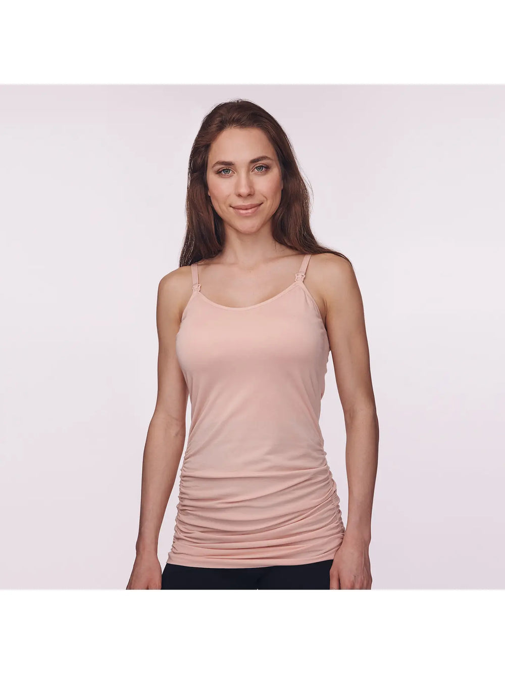 Under Control Maternity Breastfeeding Camisole, in Mauve (Pink) Single