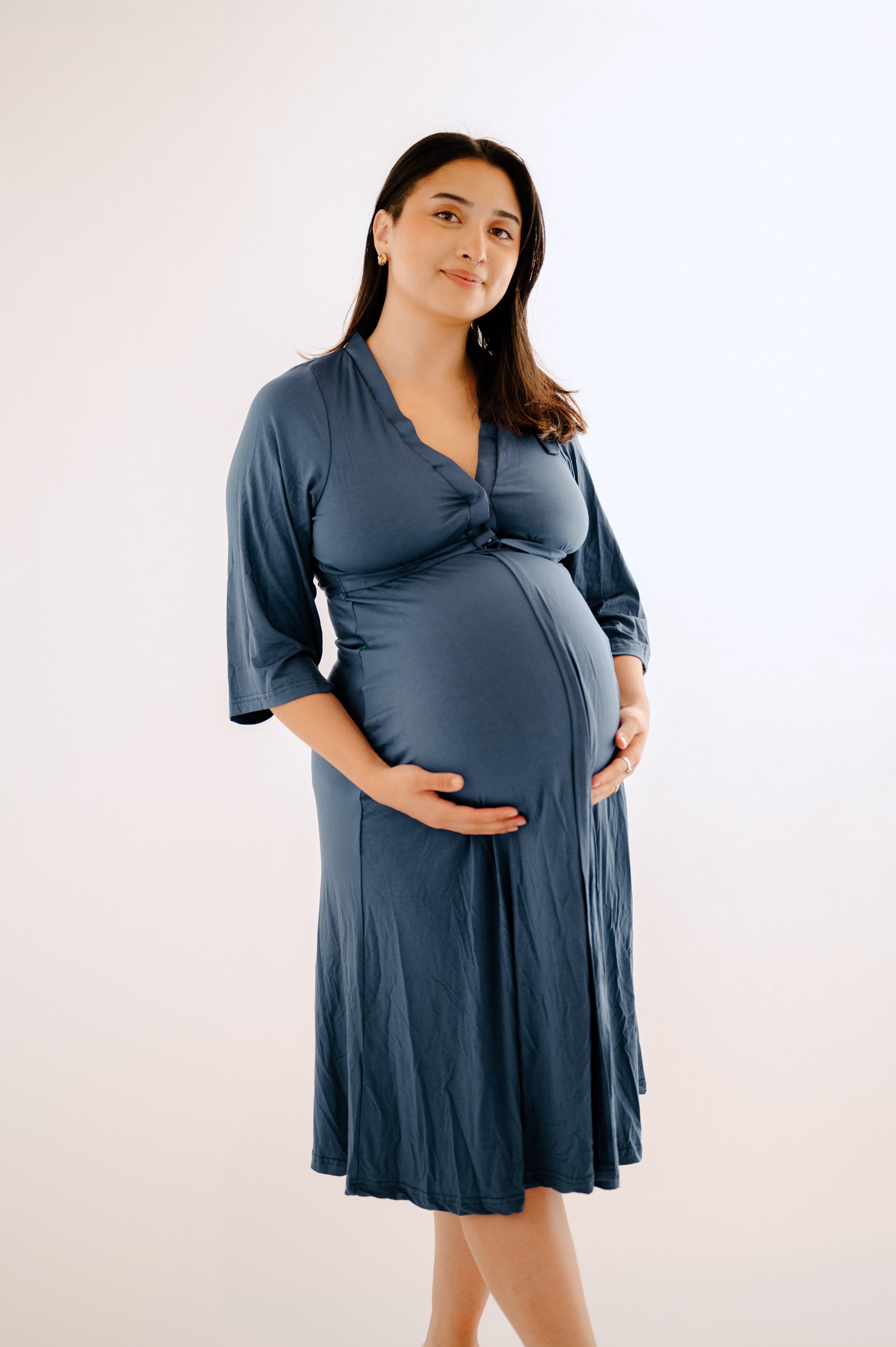 Labor and Delivery Hospital Gown Maternity Gown Nursing Gown Dress Hospital  Bag Mommy Bag Maternity Nightgown 