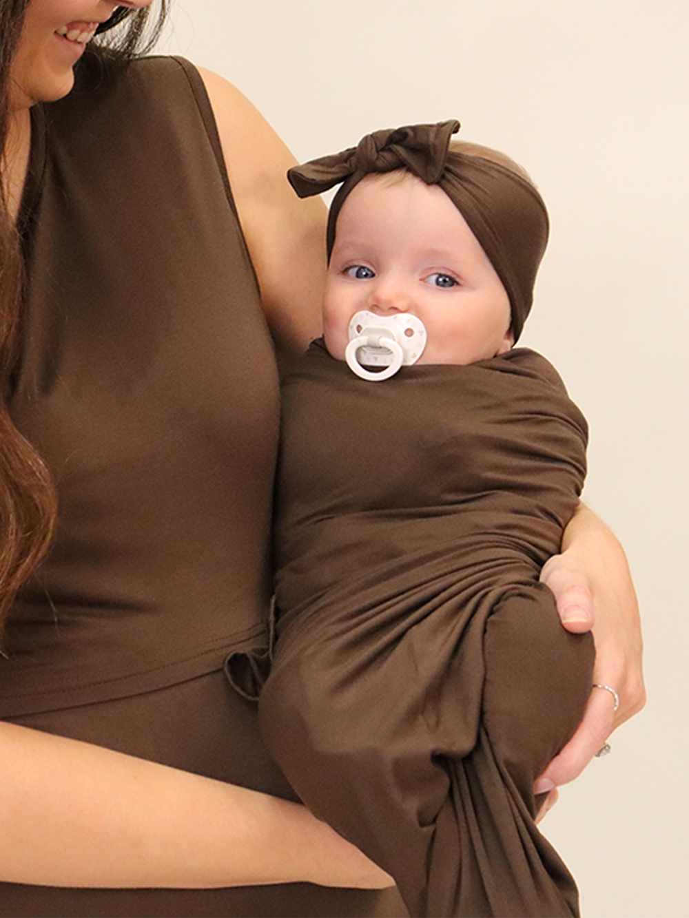 Baby Swaddle Set: Mocha