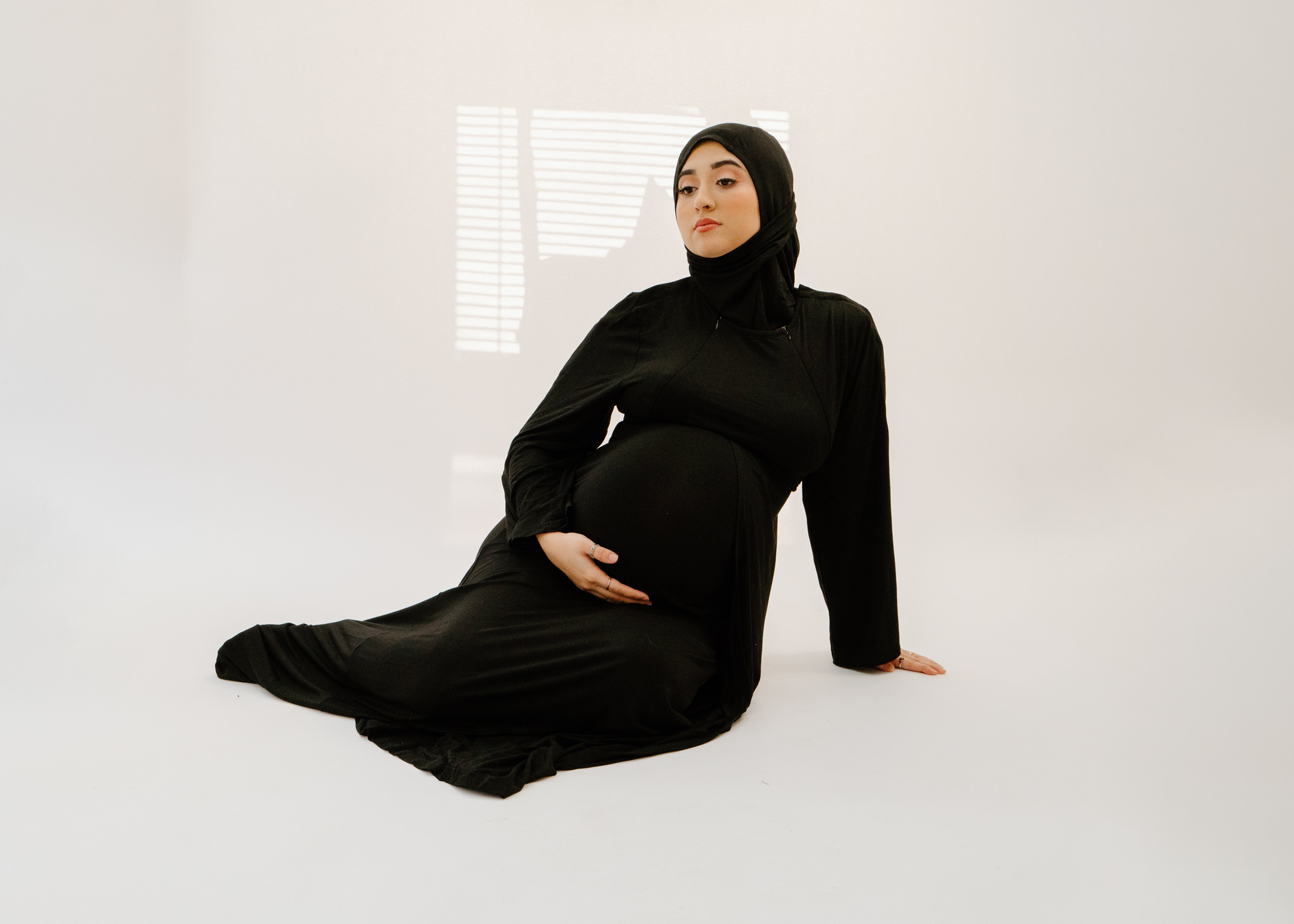 Pregnant clearance abaya dress