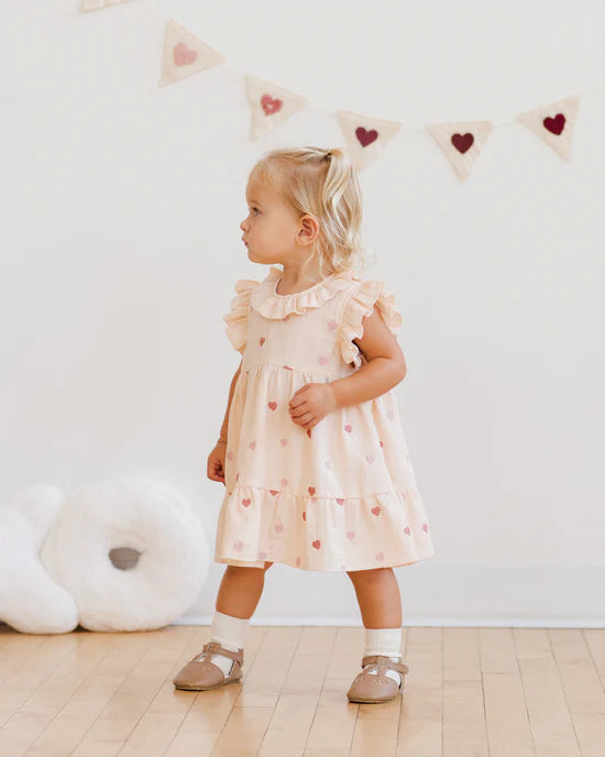 Charlotte Dress Heart Embroidery