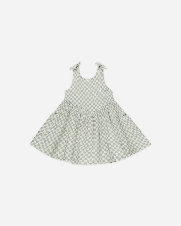 SUMMER DRESS | SAGE CHECK