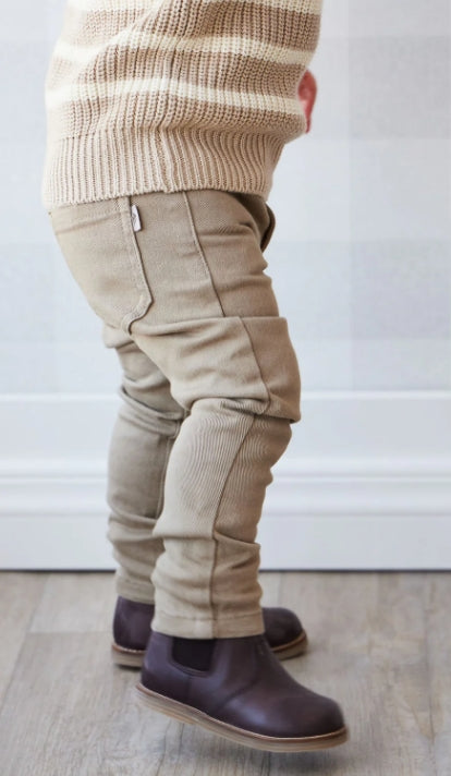 Austin Cotton Twill Pants- Oak