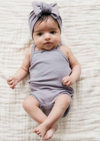 Organic Cotton Modal Singlet Bodysuit in Daisy