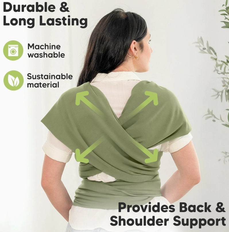 KeaBabies Baby Wrap Carrier (Dusty Olive)