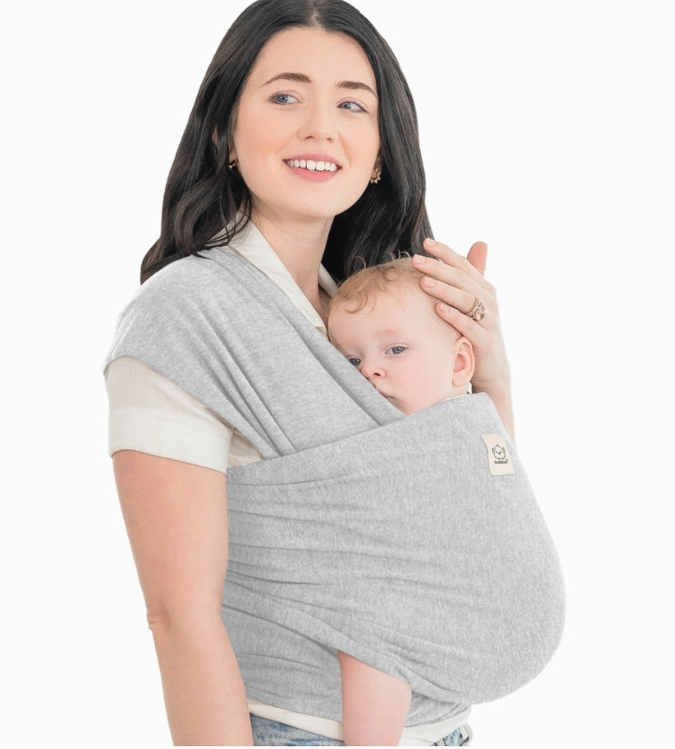 KeaBabies Original Baby Wrap Carrier (Light Heather)