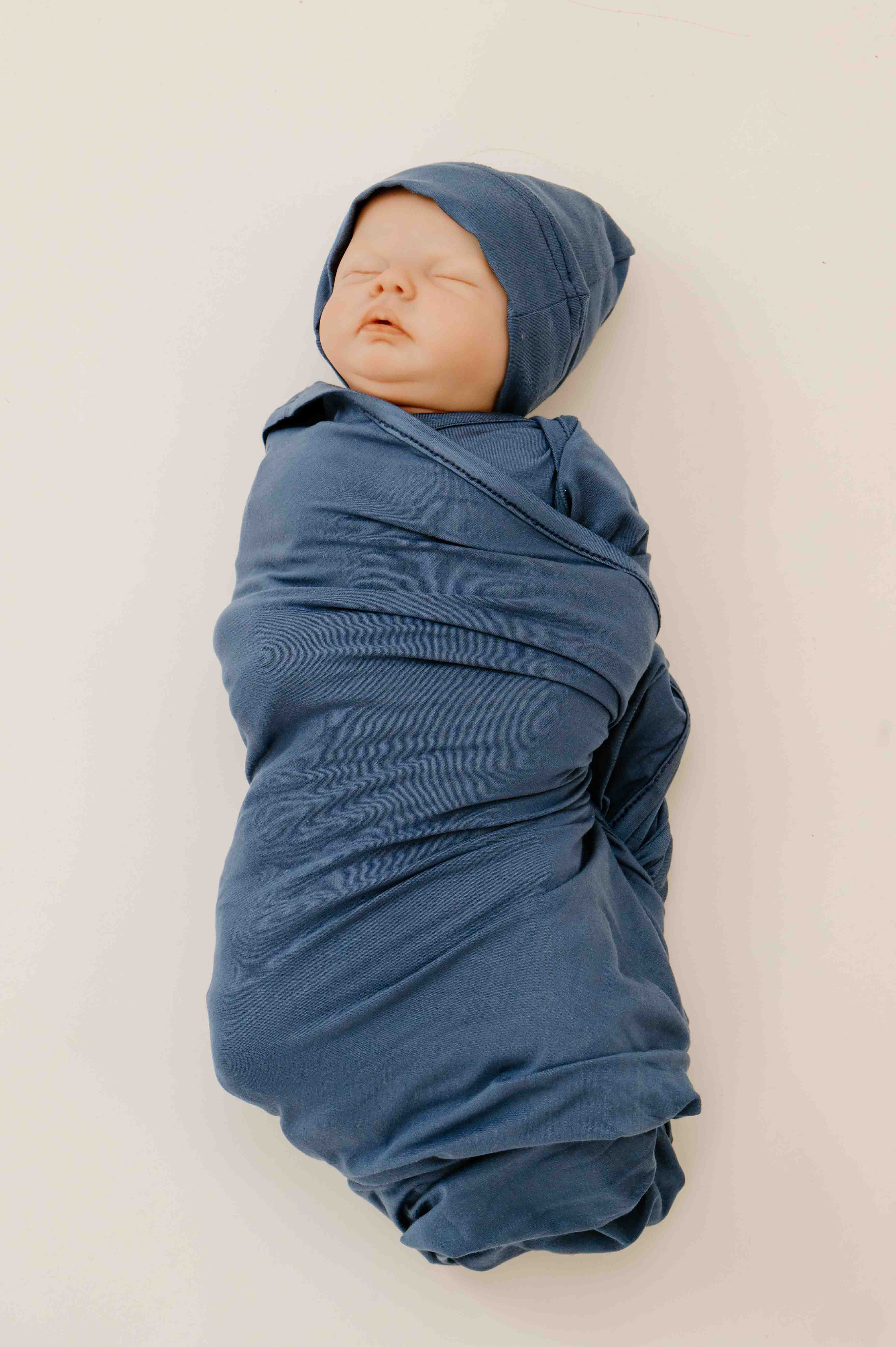 Baby swaddle best sale hat set