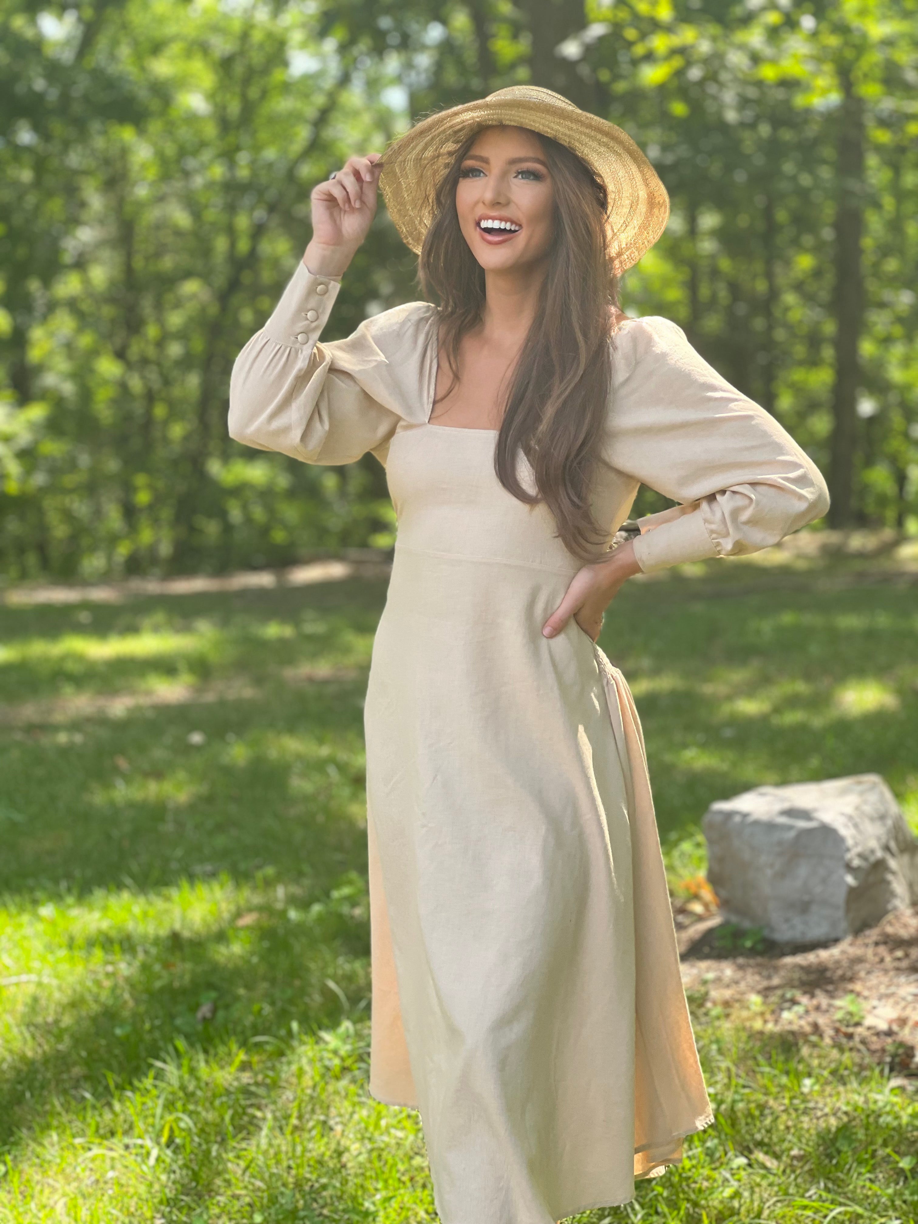 CARAMEL JUNIPER DRESS-