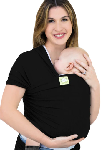 KeaBabies Baby Wrap Carrier (Trendy Black)